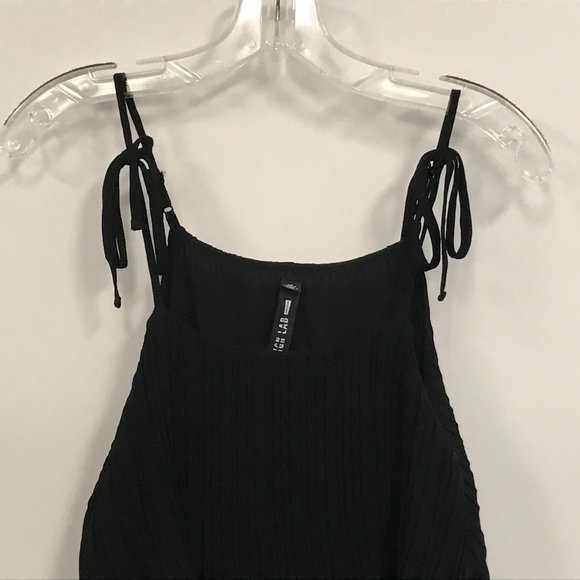 NWT Design Lab Black Tiered LBD Sleeveless Dress - Picture 3 of 4